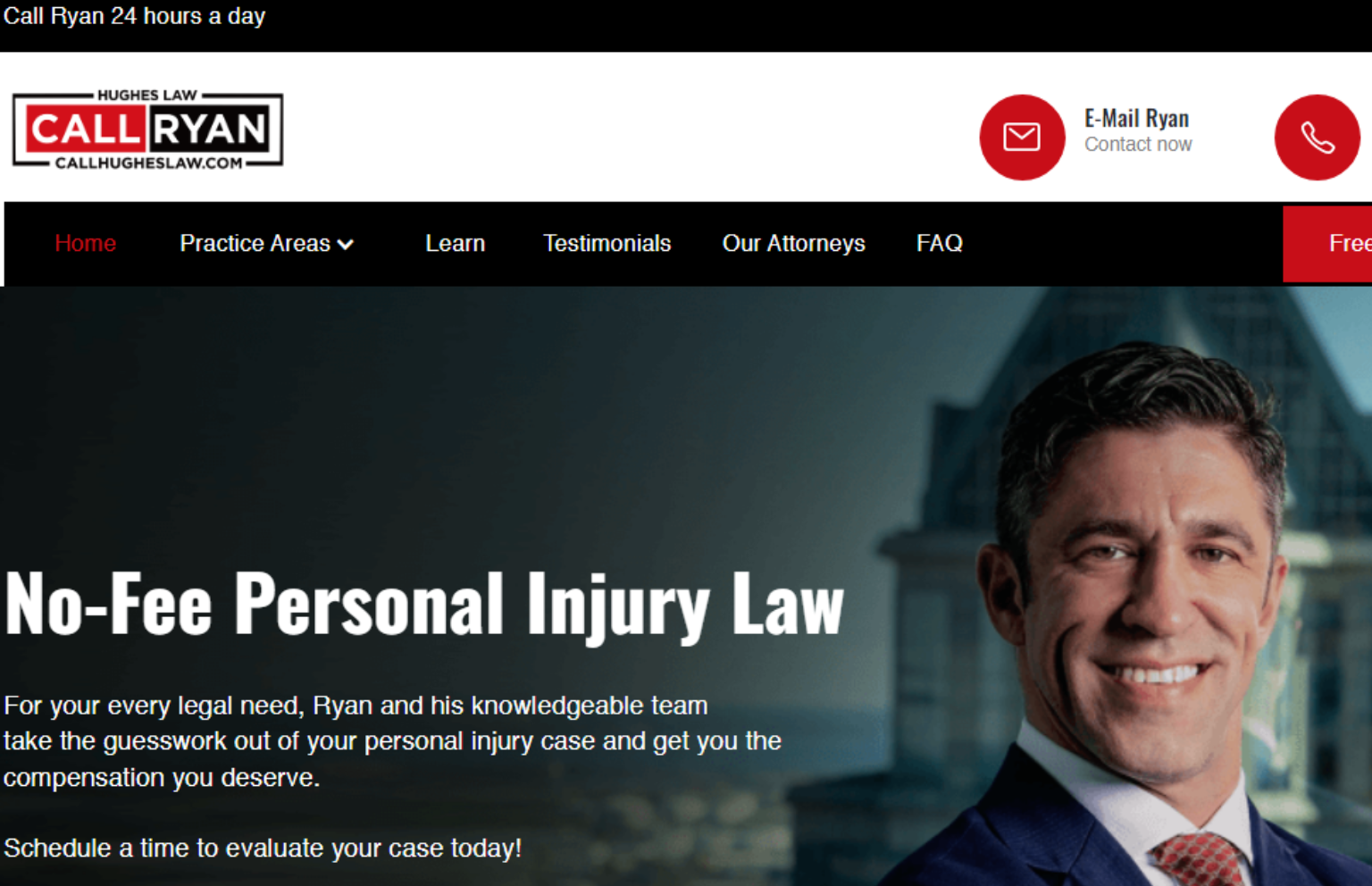 Ryan Hughes Law Website Redesign