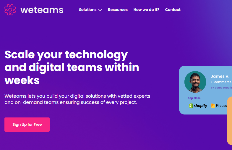 WeTeams Web App Design & Development